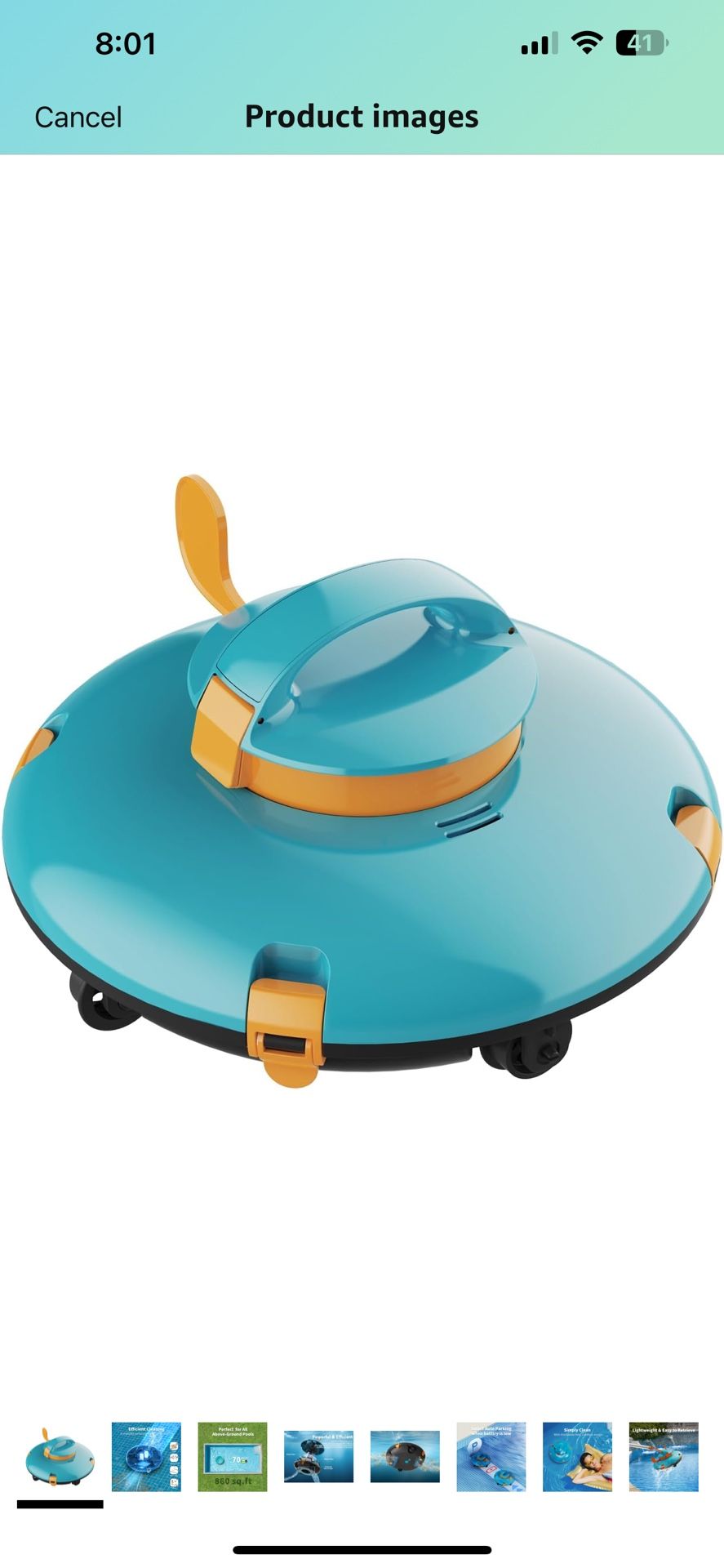 Cordless Robotic Pool Cleaner