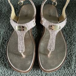 Rose Gold Michael Kors Sandals 