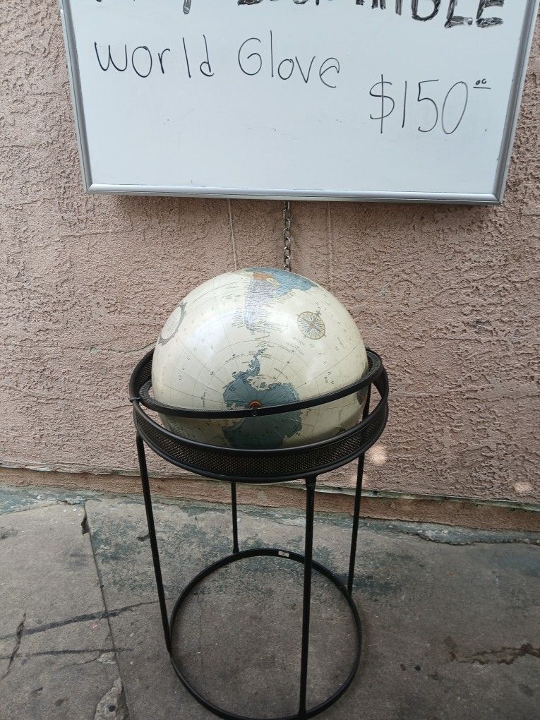 Vintage  World Globe 
