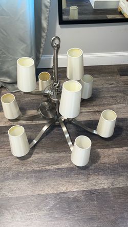 9-Light Chandelier with Shades
