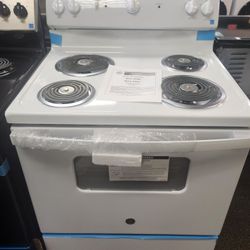30 in. 4 Burner Element Free-Standing Electric Range in White