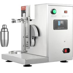VEVOR Milk Tea Shaker, Electric Milk Tea Maker Machine, 0-180s Adjustable Milk Tea Shake Mixer Machine with 750ML Stainless Steels Cup for Bubble Tea,