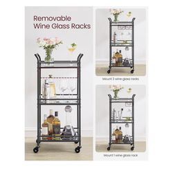 🥂 Home Bar Cart for Sale 🖤  