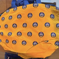 Kraft Yellow and Blue tote bag bundle