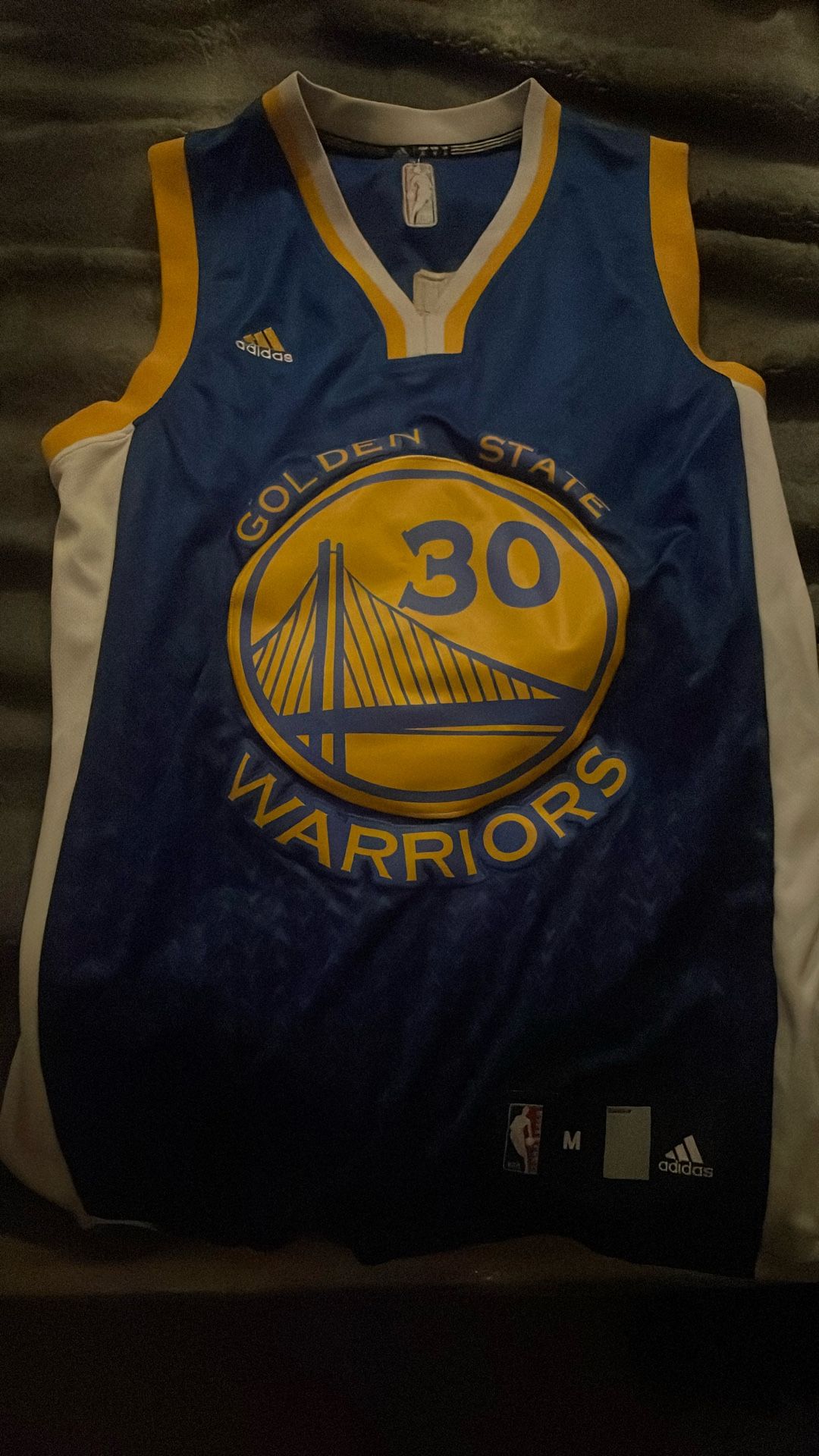 Stephen Curry #30 Golden State Warriors Adidas Jersey – Size M
