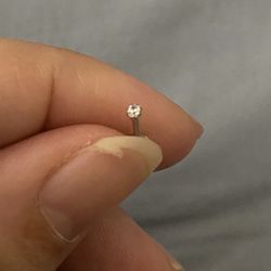 Real Silver Nose Pin