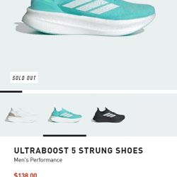 Adidas Ultraboost 5 Strun Size 9