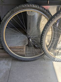 TWO BIKE RIMS 27" MAVIC