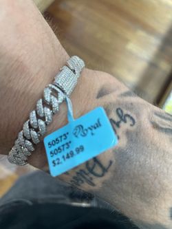 Silver Moissanite bracelet