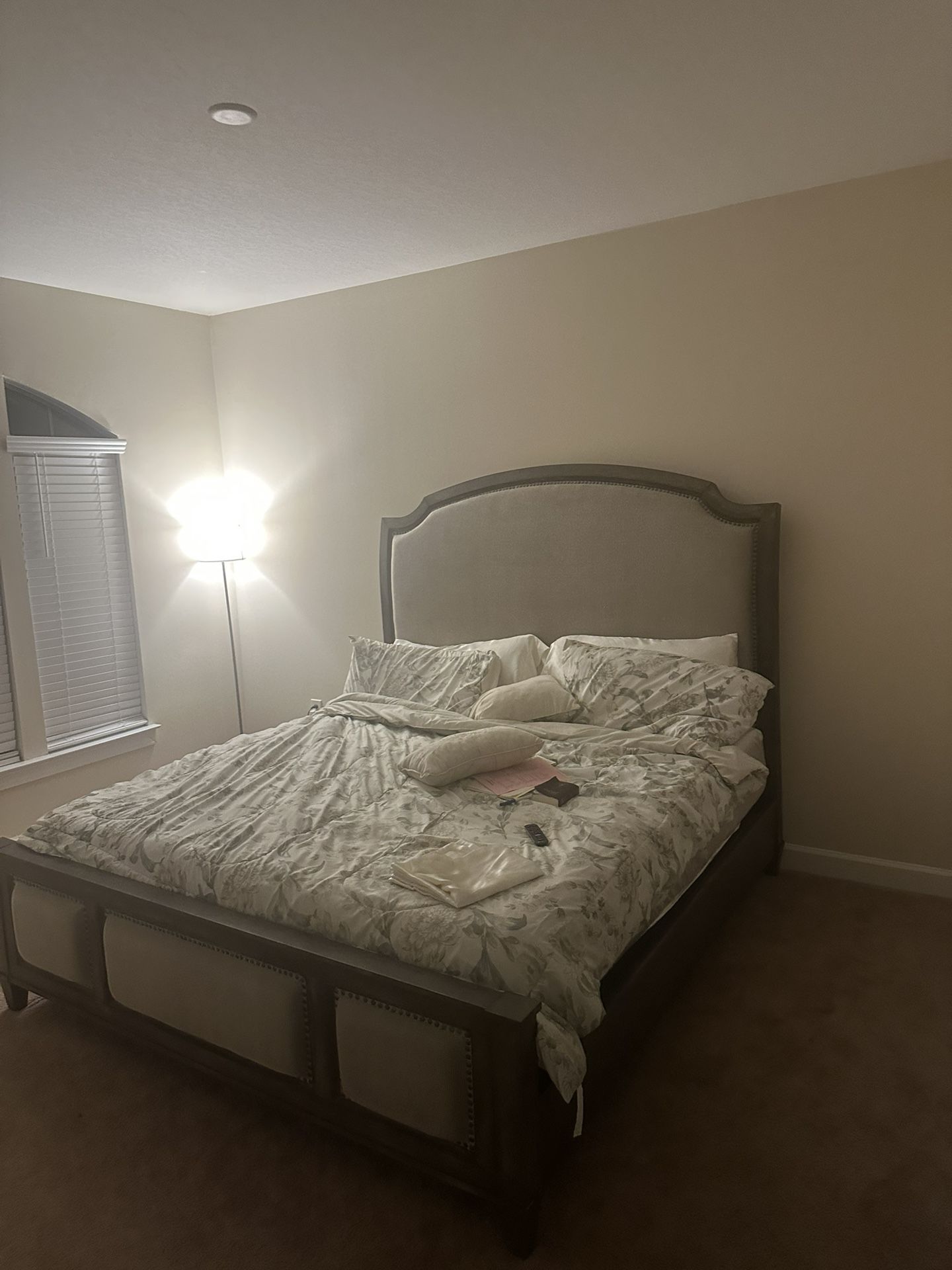 Bed Mattress, Head Board, Foot Board And Frame