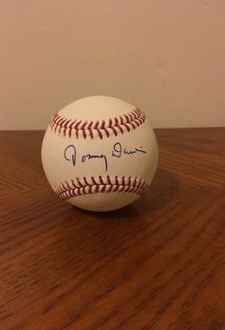 Dodgers Tommy Davis signed baseball with authentication