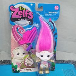 The ZELFS Doll Medium Troll Character Toy Charm Comb 3 Hair Bands & Leaflet