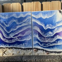 2 Pcs Handmade Wall Art 🌊