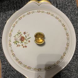 Meito Norleans China Bowl With Lid Japan 10x11”