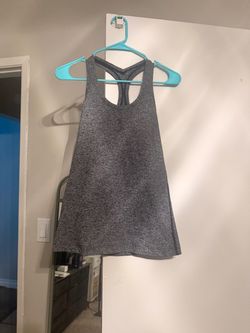 Gray Racerback Athletic Tank Top