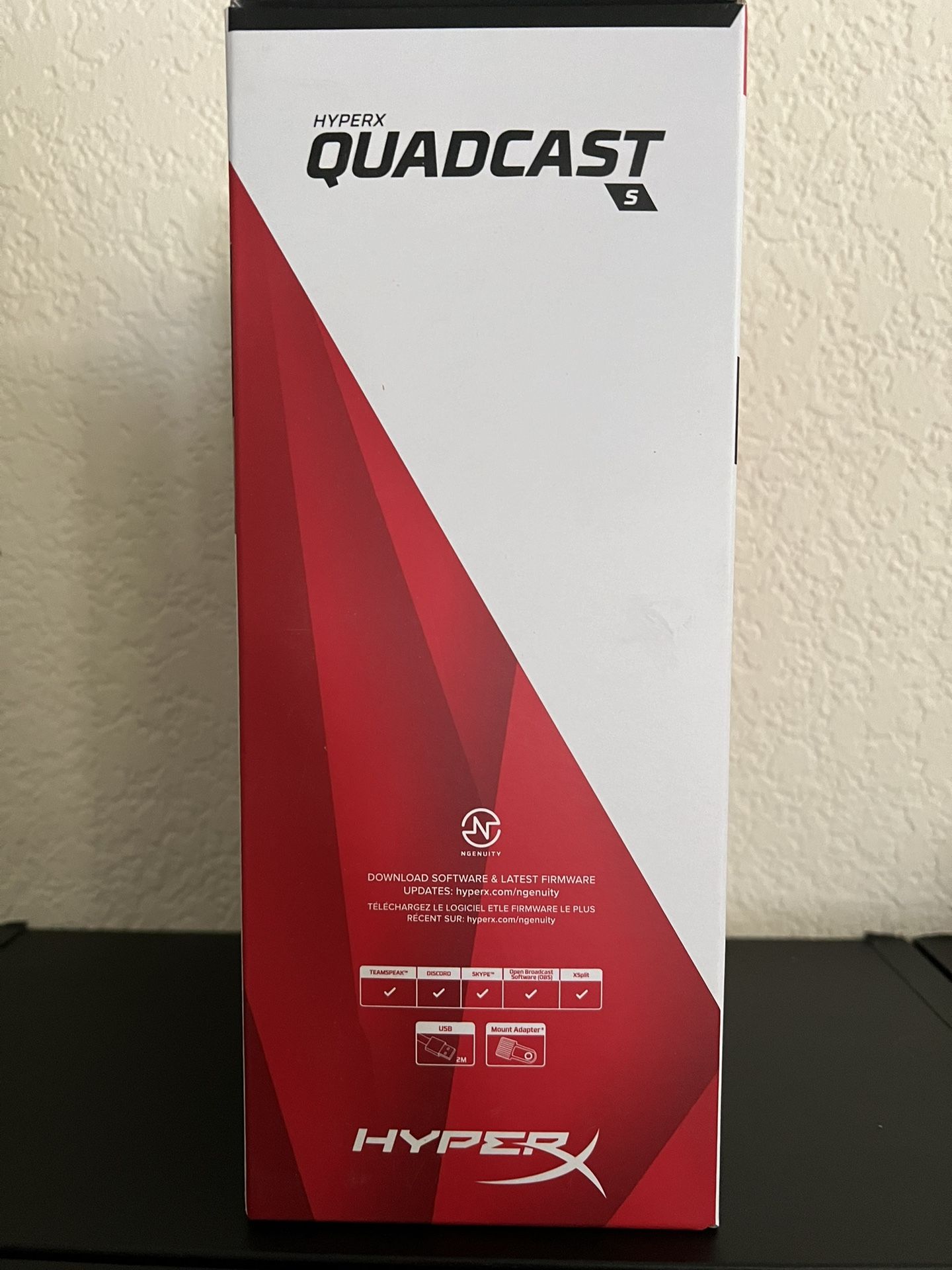 HyperX Quadcast S RGB USB Condenser Microphone for PC/Mac/PS5/PS4