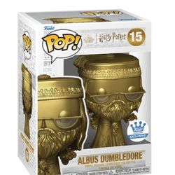 Harry Potter Albus Dumbledore GOLD EXCLUSIVE Funko Pop 