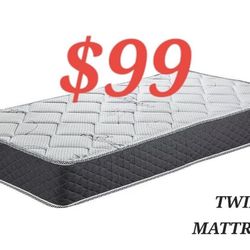 TWIN MATTRESS SPECIALS $99 FINANCING IS AVAILABLE VERY EASY TO QUALIFY NO CREDIT IS OK NO PROBLEMA