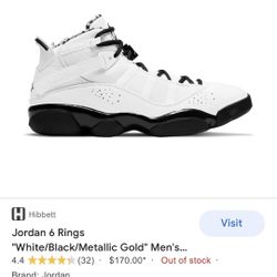 Jordan 6 Rings Size 5