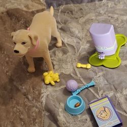 Mattel Barbie Dog Tanner Eats Poops Labrador Golden Retriever Tail Ears Move