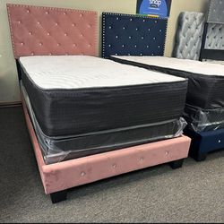 NEW TWIN SIZE BED WITH MATTRESS AND BOX SPRING INCLUDED FREE DELIVERY 