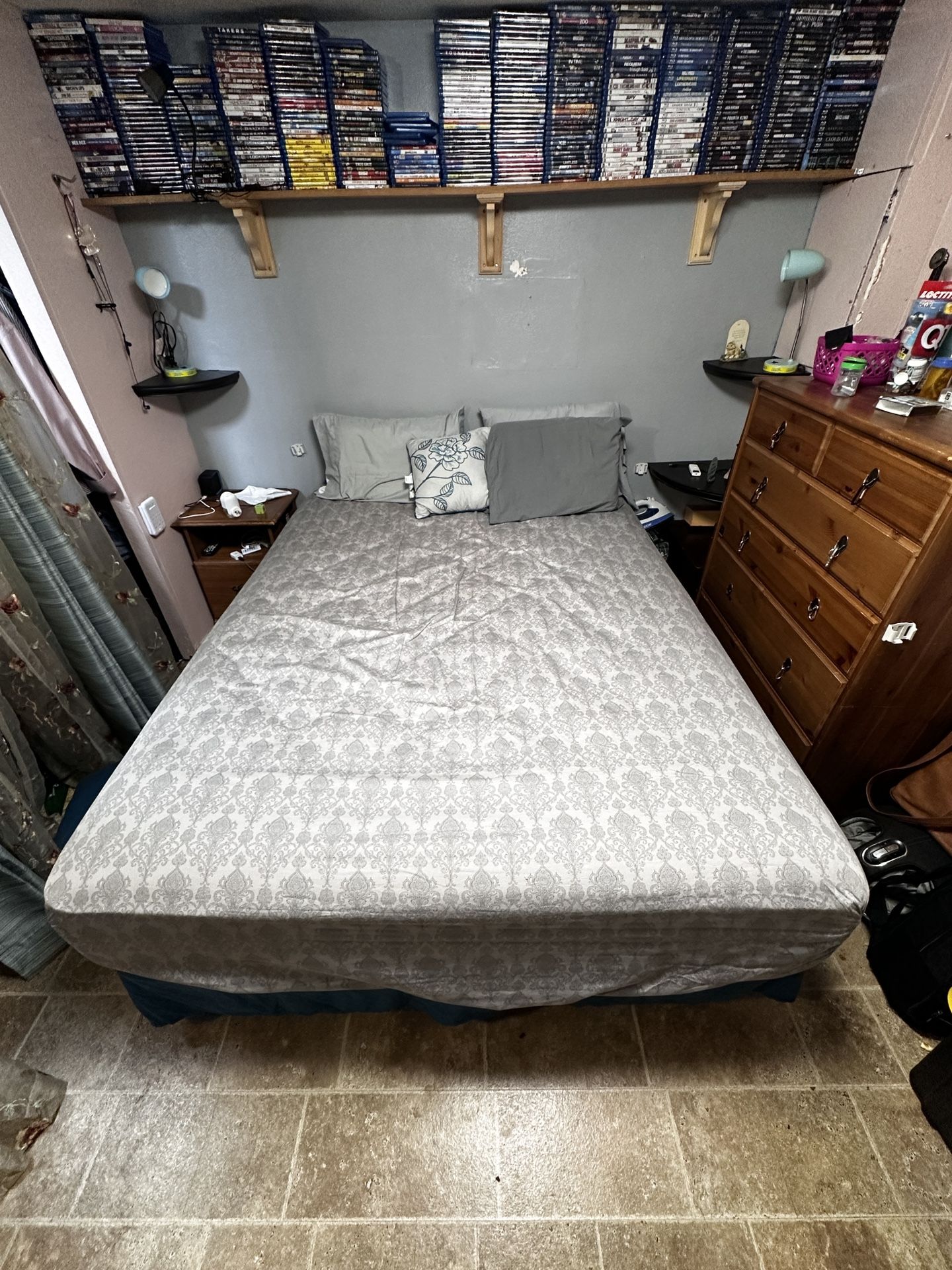 Queen Bed With Metal Frame