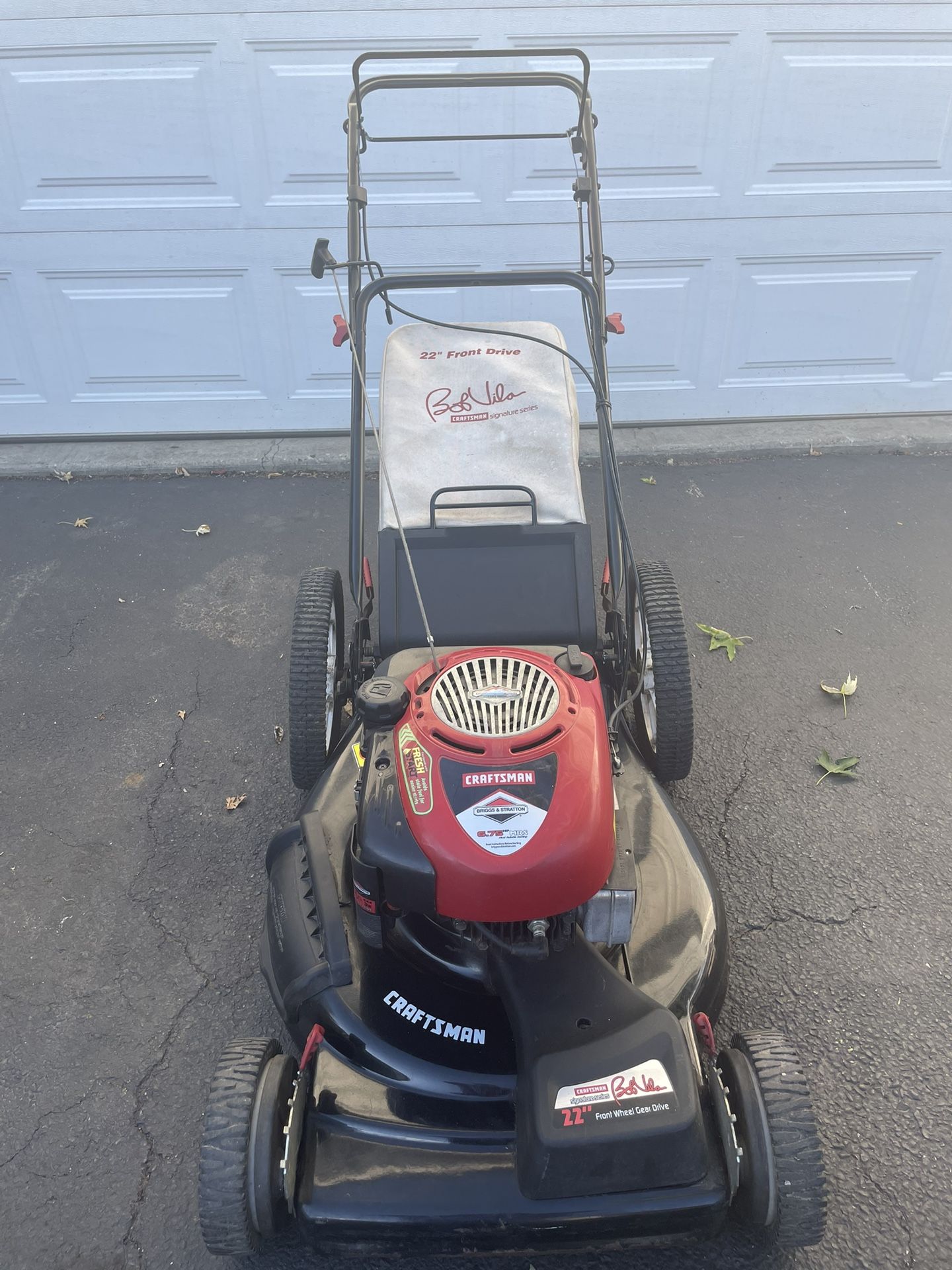 Craftsman 6.75hp Self Propelled High Wheel’s Lawn Mower with Bag