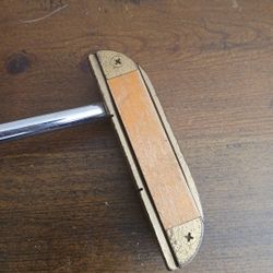PBP Wood Face Insert Vintage Golf Blade Putter RH 35.5”