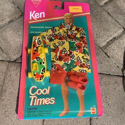 Vintage Ken Cool Times Sealed 1993 Barbie Mattel Clothes