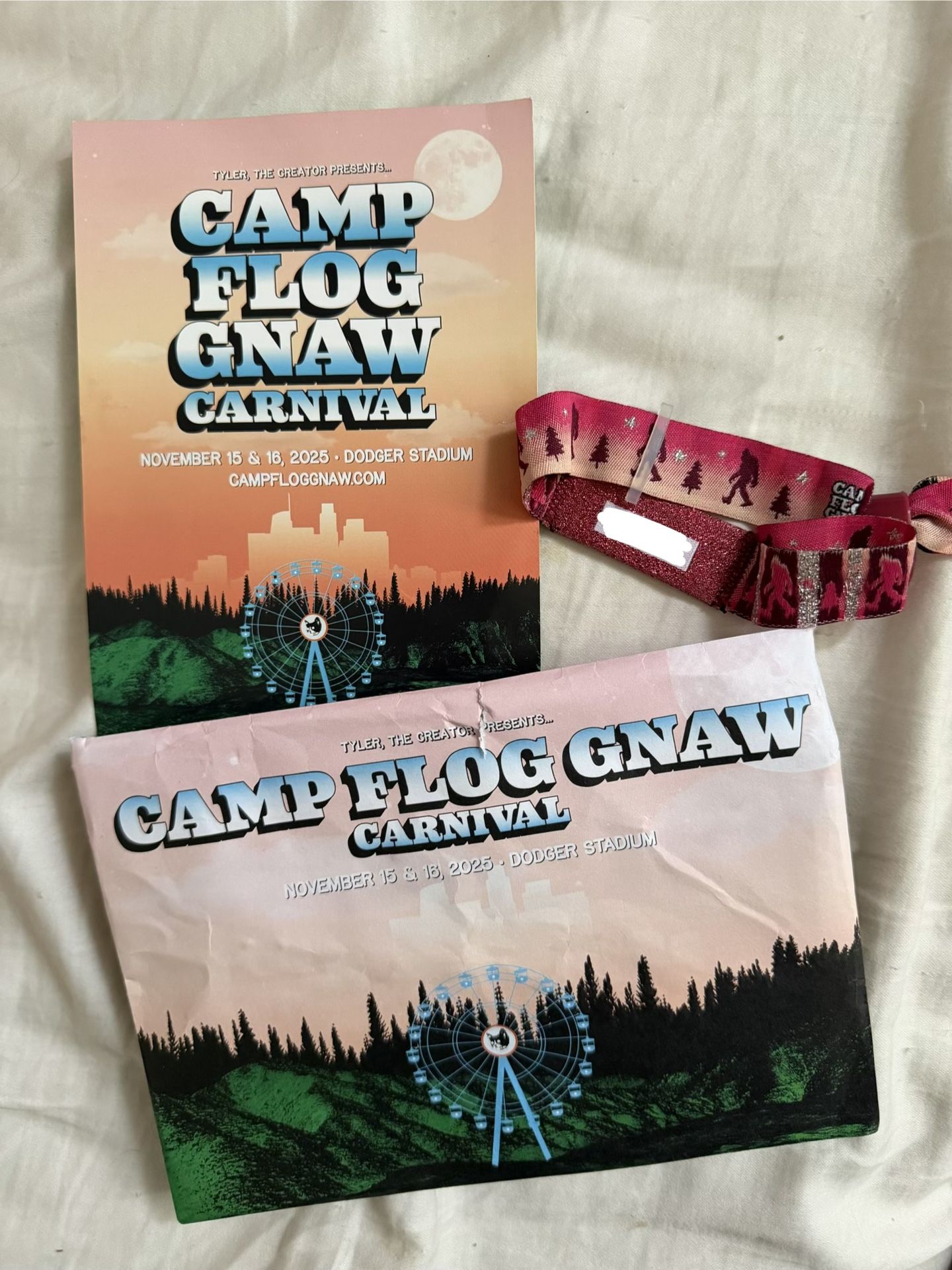 1 VIP CAMP FLOG GNAW WRISTBAND TICKET