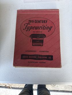 Vintage 1940s 20th Century Typewriting Elementary Course 5th Edition Textbook