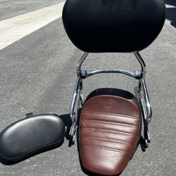Indian Motorcycle Leather Seat And Backrest