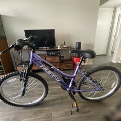 Purple Huffy Mountain Bike