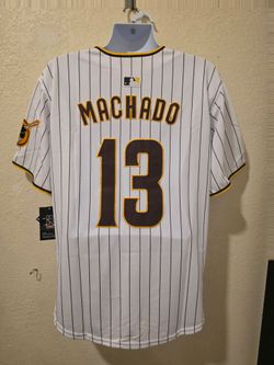 New Mens Padres Machado #13 White Jerseys Stitched