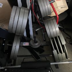 415 lb Olympic Weight Plate Set + Rack – Home Gym