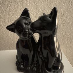 Vintage Ceramic Black Cats
