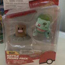 Pokémon Battle Figure Pack – Diglett & Bulbasaur