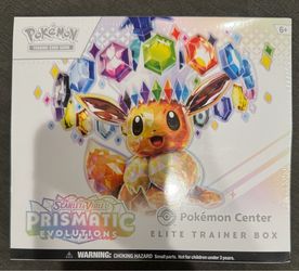 Pokémon Prismatic Evolutions Pokémon Center Elite Trainer Box