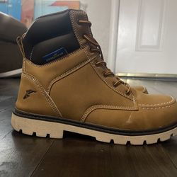 Steel toed boots size 10