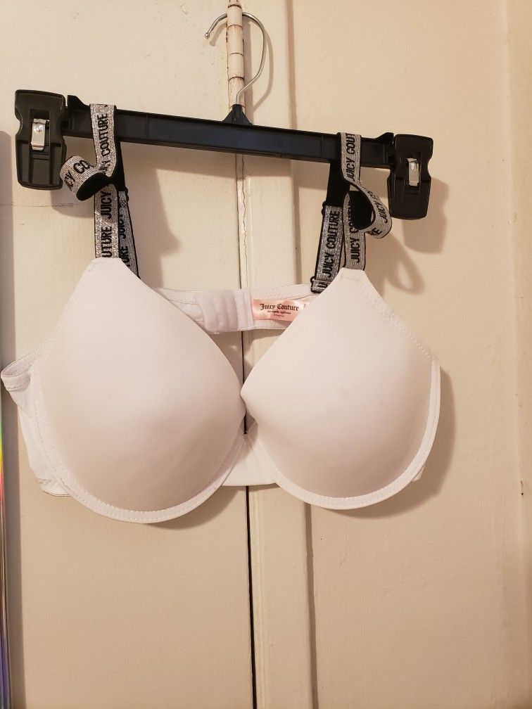 White Juicy Couture Push Up Bra With Shimmer Straps New for Sale
