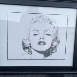 Drawn Portrait Of Marilyn Monroe 