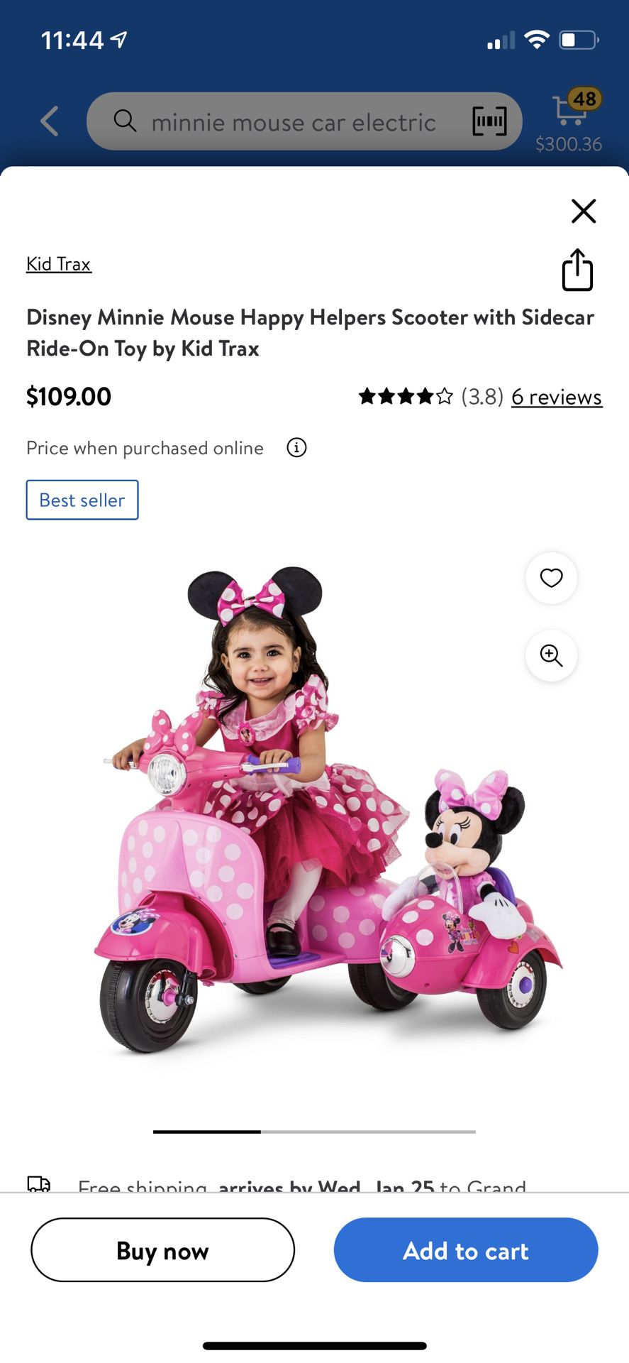 Minnie Mouse Car For Kids