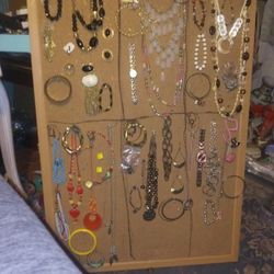 6 Differant Matching Costume Jewelry Sets.$15 A Group Or$ 70 For The Whole Board