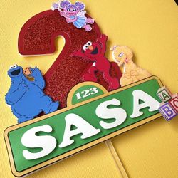 Sesame Street Cake Topper/ Elmo Birthday Decorations
