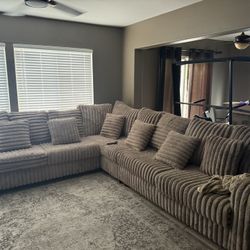 Sofas Brown four piece Set 