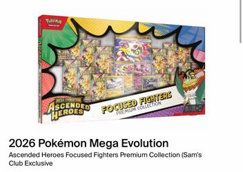 Pokemon Ascended heroes mega evolution focused fighters