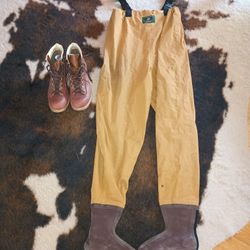 Fly fishing waders and boots combo