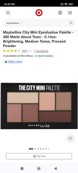 New Maybelline City Mini Eyeshadow Palette