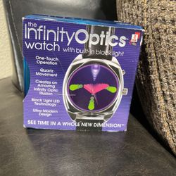 The Infinity Optic Watch With Built In Black Light. New.