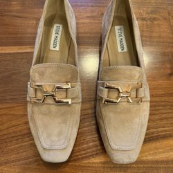 Steve Madden Women Tan Suede Loafers *NEW* 9M Nordstrom